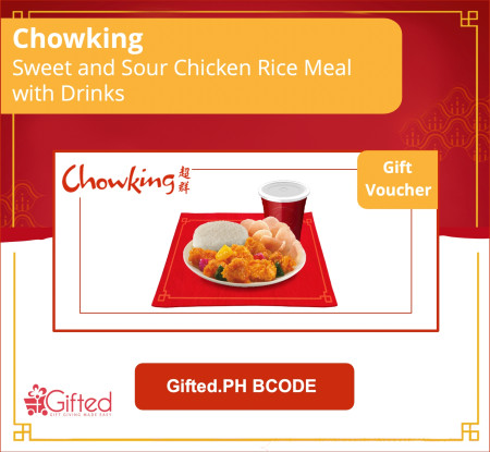 Chowking Sweet n Sour Chicken Rice Meal with Drinks